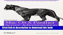 [Read PDF] Essential Mac OS X Panther Server Administration Ebook Free
