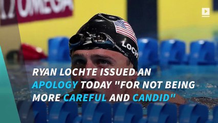 Ryan Lochte apologizes for ‘not being more careful’ in Rio