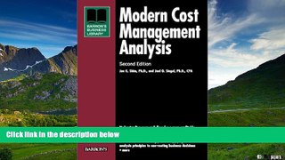 Must Have  Modern Cost Management and Analysis (Barron s Business Library)  READ Ebook Full Ebook