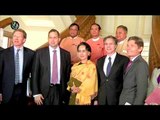 First post-election meeting for Suu Kyi, US envoys