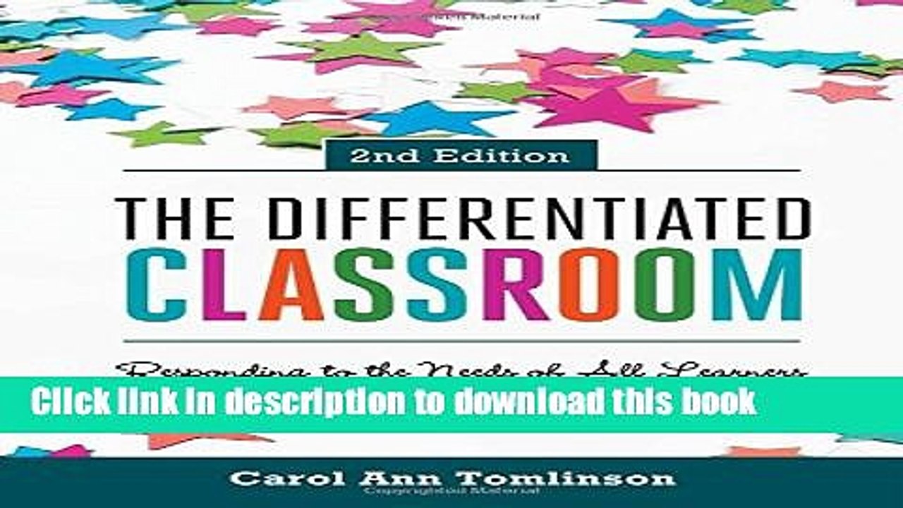[PDF] The Differentiated Classroom: Responding to the Needs of All Learners, 2nd Edition Popular