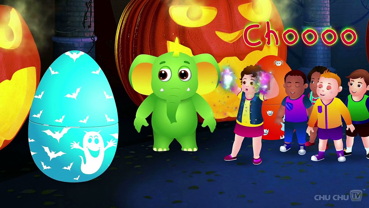 Halloween Surprise Eggs   Halloween Trick or Treat Costumes   Spooky Halloween Surprise   ChuChu TV