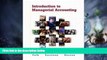 Must Have  Introduction to Managerial Accounting w/ Topic Tackler CD-ROM, NetTutor and PowerWeb