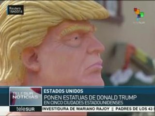 EEUU: artistas critican con estatuas el discurso de Donald Trump