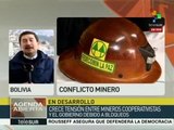 Bolivia: cooperativas mineras prolongan protestas