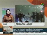 Chilenos marcharán en exigencia contra el actual sistema de pensiones