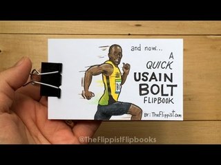 Man Creates Unique Usain Bolt Flipbook Specially for the Olympic Legend