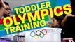 Dad Hilariously Trains His Young Daughter for the Next Olympics