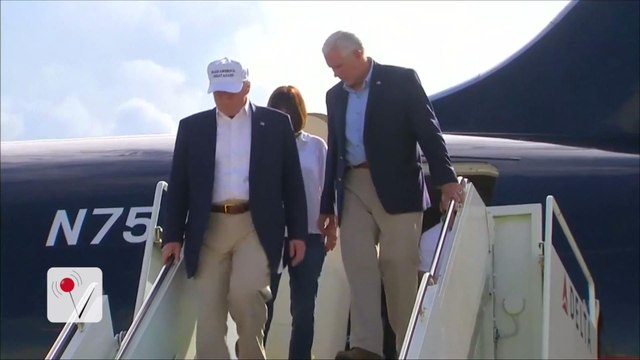 Donald Trump And Mike Pence Visit Flood-Ravaged Louisiana