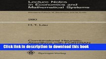 [PDF] Combinatorial Heuristic Algorithms With Fortran (Lecture Notes in Economics and Mathematical