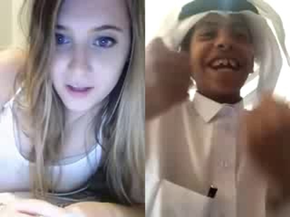 Another Video of American Girl Christina with Arab Guy Abu Sin