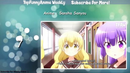Top 10 Best Funny Anime Moments #3 [Spring 2016] 「Reupload」
