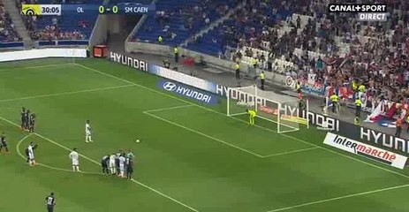 Alexandre Lacazette Goal - Lyon vs Caen 1-0 - 19-08-2016