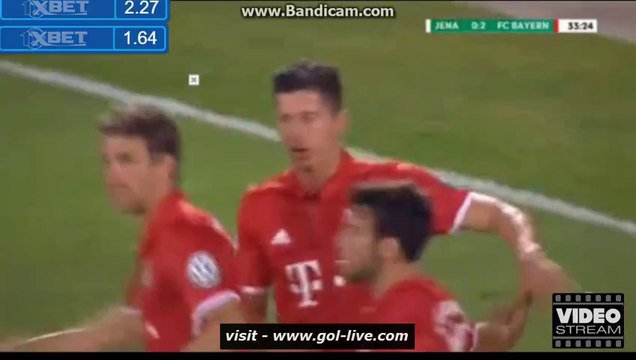 0-2 Robert Lewandowski Second Goal HD - Carl Zeiss Jena 0-2 Bayern München 19.08.2016 HD