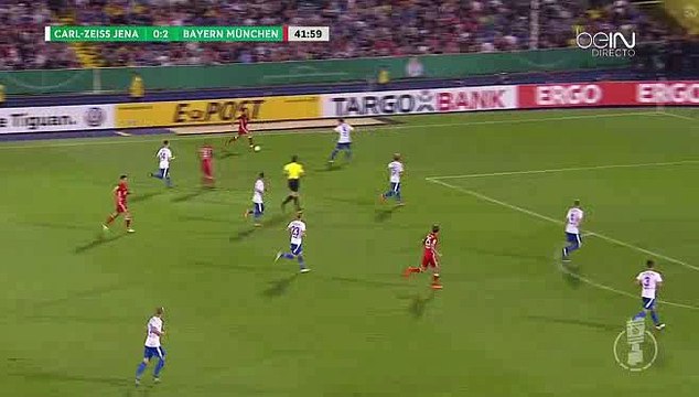 0-3 Robert Lewandowski Hattrick Goal HD - Carl Zeiss Jena 0-3 Bayern München 19.08.2016 HD
