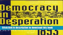 [PDF] Democracy in Desperation: The Depression of 1893 (Contributions in Economics   Economic