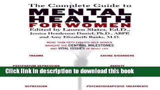 [PDF] The Complete Guide to Mental Health for Women Full Online