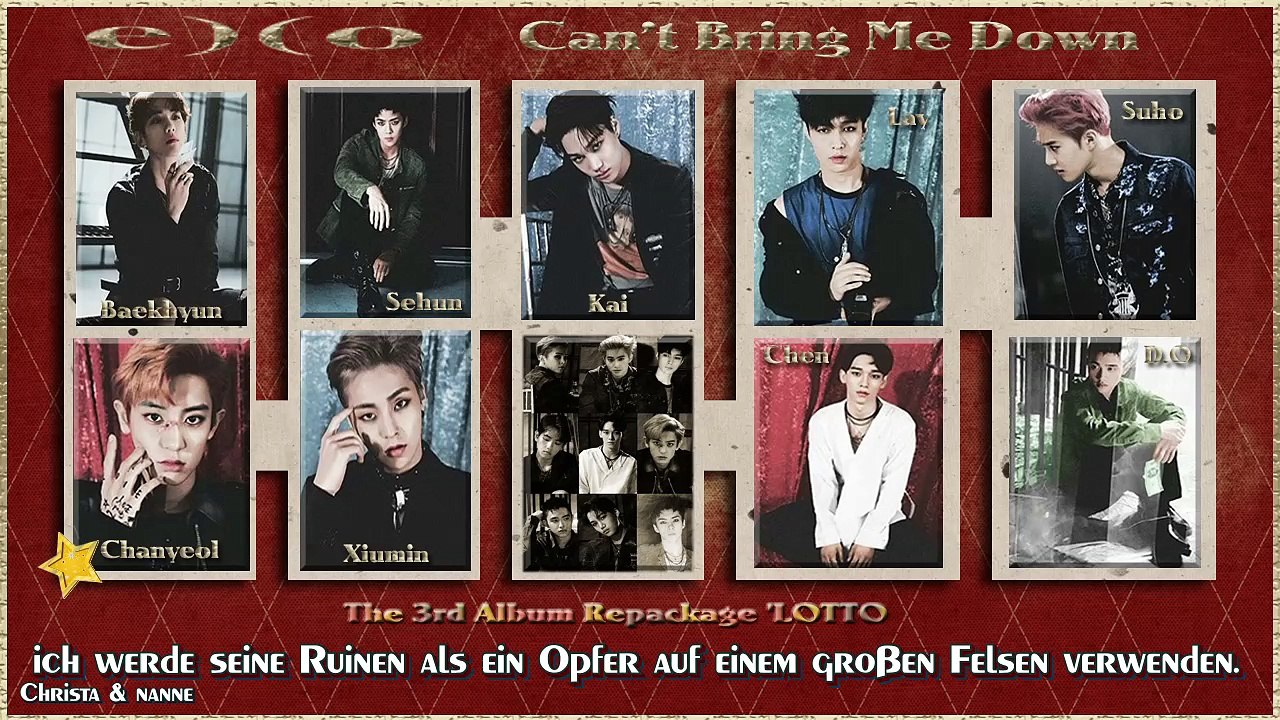 EXO - Can’t Bring Me Down k-pop [german Sub]