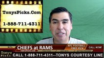 LA Rams vs. Kansas City Chiefs Free Pick Prediction NFL Pro Football Odds Preview 8-20-2016