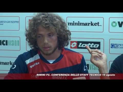 Icaro Tv. La conferenza dello staff tecnico del Rimini FC (19/08/2016)