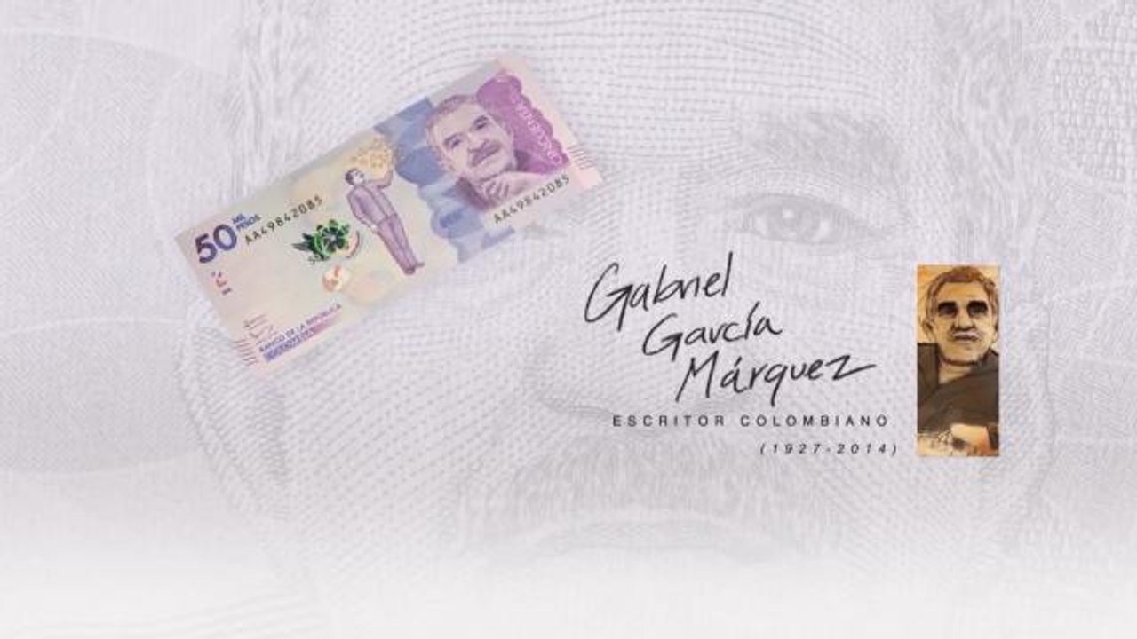 La imagen de Gabo circula entre los colombianos en billete de 50.000 pesos