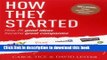 Collection Book How They Started: How 25 Good Ideas Became Great Companies