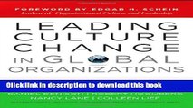 New Book Leading Culture Change in Global Organizations: Aligning Culture and Strategy