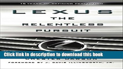 New Book Lexus: The Relentless Pursuit