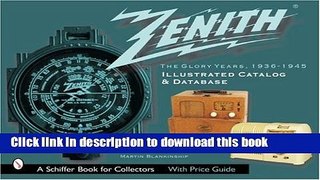 New Book Zenith Radio, The Glory Years, 1936-1945: Illustrated Catalog and Database
