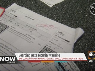 Airline boarding passes contain more information than you think