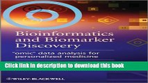 [PDF] Bioinformatics and Biomarker Discovery: 