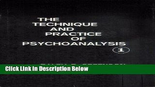 Ebook The Technique and Practice of Psychoanalysis, Volume 1 Full Online
