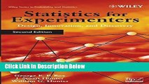 Download Statistics for Experimenters: Design, Innovation, and Discovery, 2nd Edition Full Online