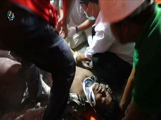 Construction worker freed 33 hours after deadly collapse