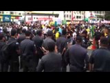 Manifestantes tomam as ruas do Rio antes da final da Copa das Confederações