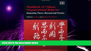 Big Deals  Handbook of Chinese Organizational Behavior: Integrating Theory, Research and Practice