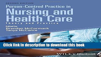 [PDF] Person-Centred Practice in Nursing and Health Care: Theory and Practice Popular Online