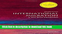 [PDF] International Migration: A Very Short Introduction (Very Short Introductions) Popular Online