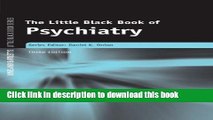 [PDF] The Little Black Book of Psychiatry (Jones and Bartlett s Little Black Book) Download Online