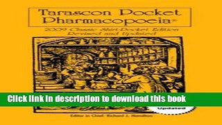 [Popular Books] Tarascon Pocket Pharmacopoeia 2009 Classic Shirt Edition Revised And Updated