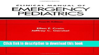 [Popular Books] Clinical Manual of Emergency Pediatrics Free Online