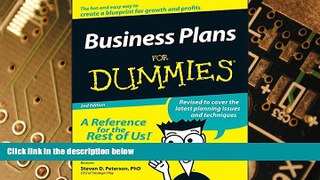 Big Deals  Business Plans For Dummies  Best Seller Books Best Seller
