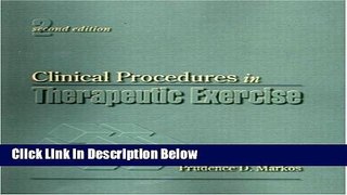 Ebook Clinical Procedures in Therapeutic Exercise (2nd Edition) Free Online
