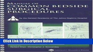 Ebook Manual of Common Bedside Surgical Procedures Full Online