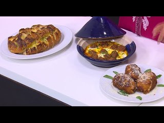 طاجن كفتة - خبز بالشيدر - كويرات بيض بالبطاطس | مغربيات حلقة كاملة