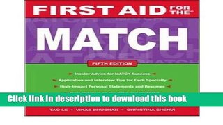 [PDF] First Aid for the Match (First Aid for the Match) (Paperback) - Common Download Online