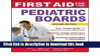 [Popular Books] First Aid for the Pediatric Boards (First Aid Specialty Boards) (Paperback) -