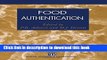 [Popular Books] Food Authentication Free Online