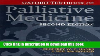 [Popular Books] Oxford Textbook of Palliative Medicine Free Online
