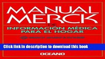 [Popular Books] Manual Merck de Informacion Medica Para El Hogar  (Spanish Version) (Spanish